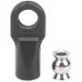RC Car Pull Rod End, Plastic + Metal Pull Rod End Kit RC Crawler Upgrade Accessory Part
