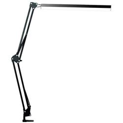 LED Desk Lamp, BZBRLZ Metal Swing Arm Lamp, Eye-Caring Architect Task Lamp, Dimmable Office Table Lamp with 3 Color Modes, 10 Brightness Levels & Adapter, Memory Function(Black), 10W