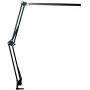 LED Desk Lamp, BZBRLZ Metal Swing Arm Lamp, Eye-Caring Architect Task Lamp, Dimmable Office Table Lamp with 3 Color Modes, 10 Brightness Levels & Adapter, Memory Function(Black), 10W