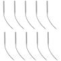 Prettyia 100Pcs Portable Silver Metal Blindstitch Sewing Machine Needles LW6T
