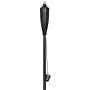 Deco Home Set of 4 Tikki Backyard Torch - 60 inch Citronella Garden Outdoor/Patio Flame Metal Torch - Black Matt
