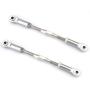 Hosim Front Rear RC Turnbuckles & Camber Linkage Rod - 2PCS Aluminum 83-97mm Adjustable Steering Servo Link for 1/10 Traxxas Slash 4x4 5807 Stampede RC Cars Upgraded Hop up Parts (Titanium)