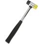 Winunite Rubber Mallet 25mm Dual Head Nylon Rubber Hammer Jewelers Metal Mallet and Two Conversion Head
