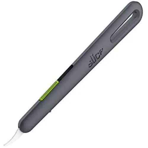 Safety Seam Ripper With Automatic Spring-Loaded Retraction, Safety Blade, 10597 Ambidextrous Tool, Replaceable Blade Lasts up to 11x Longer Than Metal - 1 Piece Safety Seam Ripper With Automatic Spring-Loaded Retraction, Safety Blade, 10597 Ambidextrous Tool, Replaceable Blade Lasts up to 11x Longer Than Metal - 1 Piece