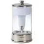 ZeroWater (ZBD-040-1) 40 Cup Ready-Pour Glass Dispenser, BPA-Free, with Free Water Quality Meter, NSF Certified to Reduce Lead and Other Heavy Metals,Clear/Chrome