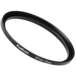 Fotodiox Metal Step Up Ring, Anodized Black Metal 67mm-72mm, 67-72 mm