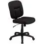 Amazon Basics Upholstered, Low-Back, Adjustable, Swivel Office Desk Chair, Black Amazon Basics Upholstered, Low-Back, Adjustable, Swivel Office Desk Chair, Black