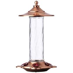 More Birds Glory Hummingbird Feeder, Glass Bottle, 5 Feeding Ports and 14-Ounce Nectar Capacity