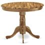 East West Furniture ANT-ANA-TP Antique Dining Table Made of Acacia offering Wood Texture, 36 Inch Round, Neutral Finish