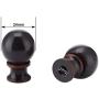 Canomo 1 Set 8 Inch Lamp Harp Holder with Light Base and Ball Lamp Finial for Table and Floor Lamps (Bronze)