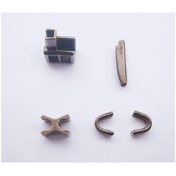 Bronze #3 metal zipper head box zipper sliders retainer insertion pin easy for zipper repair,Zipper Repair Kit (#3)