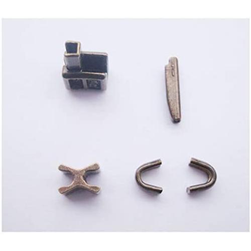 Bronze #3 metal zipper head box zipper sliders retainer insertion pin easy for zipper repair,Zipper Repair Kit (#3)