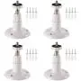 EEEkit 4 Pack Metal Wall Mount Outdoor/Indoor Compatible with Arlo/Arlo Pro/Pro 2/Arlo Ultra/Arlo Go Security Camera, 360 Degree Adjustable Ceiling Mount for Reolink RLC-410/Argus/Argus 2 (White) EEEkit 4 Pack Metal Wall Mount Outdoor/Indoor Compatible with Arlo/Arlo Pro/Pro 2/Arlo Ultra/Arlo Go Security Camera, 360 Degree Adjustable Ceiling Mount for Reolink RLC-410/Argus/Argus 2 (White)