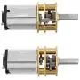 QMseller 2Pcs Micro Speed Reduction Motor DC 12V 60RPM with Full Metal Gearbox 0.18A Electric Gear Box Motor with 2 Terminals for DIY RC Toys