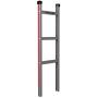 Magliner HMK119K2C5E Aluminum Hand Truck, Horizontal Loop Handle with Vinyl Sleeve, 20'' x 12'' Aluminum Extruded Plate, 500 lb Capacity
