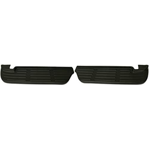 DAT AUTO PARTS Black Rear Bumper Step PAD Set of Two Replacement for 99-07 Ford F-Series Super Duty FO1191113 Left Driver Right Passenger Side Pair