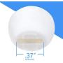 Kitchen Sink Rack Feet 16 Pack in White, Replacement for Kohler Rack Feet for Part 84544-0 Compatible with Kohler Kitchen Sink Racks, Premium Quality Durable Feet for Long Lasting Stability