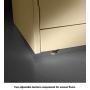 Tennsco J2478SUBK Assembled Jumbo Steel Storage Cabinet, 48w x 24d x 78h, Black