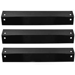 SHINESTAR Grill Heat Plates for Chargriller Duo 5050 3001 5650 5072 3030 Replacement Parts, Heat Tents for King Griller 3008, 5252, Durable Porcelain Steel, 18 15/16 inch, 3-Pack