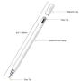 Stylus for iPad Pencil, MEKO 2 in 1 Magnetic Disc Stylus Touch Screen Pens for Apple iPhone/Ipad pro/Mini/Air/Android/Microsoft/Surface and Other Touch Screens Bundle with 5 Replacement Tips-White