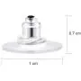 100 Pairs Bullet Clutch Earring Backs with Pad Earring Safety Backs (Silver)
