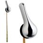 Qualihome Toilet Handle Lever Flush Replacement, Front Mount, Chrome, Universal Fitting