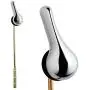 Qualihome Toilet Handle Lever Flush Replacement, Front Mount, Chrome, Universal Fitting