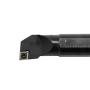 Accusize Industrial Tools 1 by 12 Rh Sclcr Indexable Boring Bar Plus 10 Pc Ccmt32.5 Carbide Black and Yellow Inserts, Cvd Coating, P252-S408ins