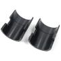 Geesatis Shelves Parts 6 Set / 12 Pack Wire Shelving Shelf Lock Clips Black Split Sleeves Shelving Metal Rack Locking Metro Clip for Diameter 1.5Inch / 38mm Shelving