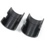 Geesatis Shelves Parts 6 Set / 12 Pack Wire Shelving Shelf Lock Clips Black Split Sleeves Shelving Metal Rack Locking Metro Clip for Diameter 1.5Inch / 38mm Shelving