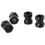 YU-NIYUT 4PCS Wheel Hex Hub M12 12mm Extension Adaptor M15 15mm 4 Longer Combiner Coupler Alloy for 1/10 RC Crawler RC Spare Parts, Modification Fun & RC Lovers Choice
