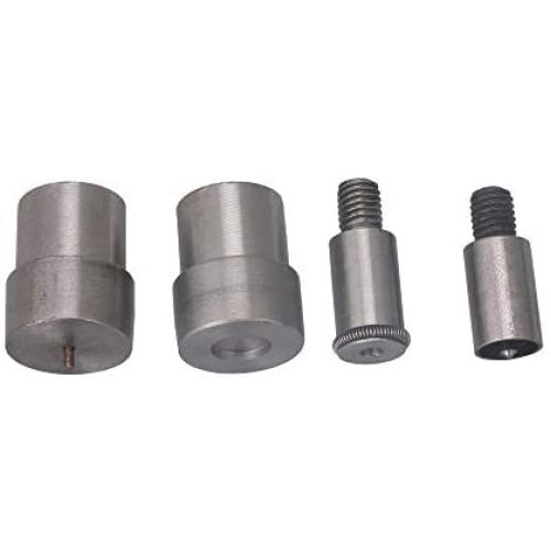 BQLZR Silver 10mm Button Surface Dia Snap Button Dies Mold Set for 655 Hand Pressing Machine Spare Parts 1 Set