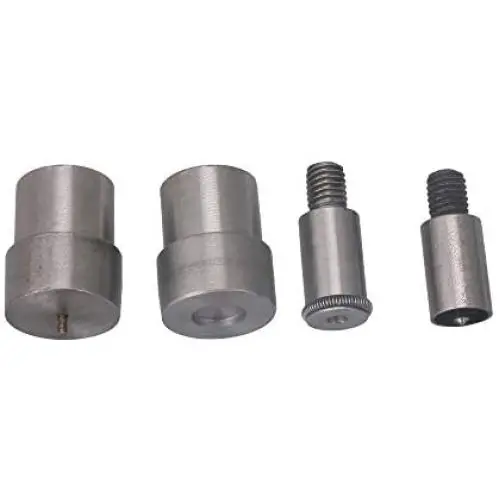 BQLZR Silver 10mm Button Surface Dia Snap Button Dies Mold Set for 655 Hand Pressing Machine Spare Parts 1 Set