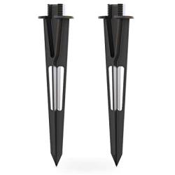 GOODSMANN 2PCS Metal Spikes Stakes Replacement 3/4 IN -14 NPSM Male Thread for Low Voltage Landscape Lights Compatible with Malibu Lights 9920-1838-02