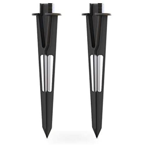 GOODSMANN 2PCS Metal Spikes Stakes Replacement 3/4 IN -14 NPSM Male Thread for Low Voltage Landscape Lights Compatible with Malibu Lights 9920-1838-02