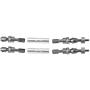 2PCS 1/10 RC Car Front Drive Shaft CVD Transmission Axle Spare Parts Compatible with Traxxas Slash 4X4 RC Truck Accessory( Titanium Gray)