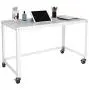 Office Dimensions 21647 White RTA 48'' Wide Mobile Metal Desk Workstation Home Office Collection