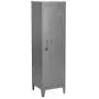 FurnitureR 54.1'' High Standing Metal Locker Storage Cabinet 3-in-1 Shelves Removable with Keys Lockable