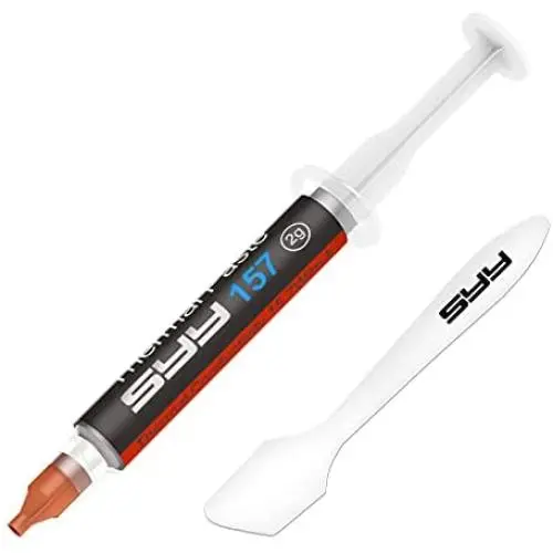 Thermal Paste, SYY 2 Grams CPU Paste Thermal Compound Paste Heatsink for IC/Processor/CPU/All Coolers, 15.7W/m.k Carbon Based High Performance, Thermal Interface Material, CPU Thermal Paste Thermal Paste, SYY 2 Grams CPU Paste Thermal Compound Paste Heatsink for IC/Processor/CPU/All Coolers, 15.7W/m.k Carbon Based High Performance, Thermal Interface Material, CPU Thermal Paste