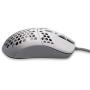 Gwolves HTM Hati Ultra Lightweight Honeycomb Design Wired Gaming Mouse 3360 Sensor - PTFE Skates - 6 Buttons - Only 61G (White)