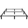 Adjustable Metal Bed Frame for Box Spring, ZIYOO Heavy Duty 9-Leg Support Bed Base for Box Spring and Mattress Set, Fits for Full,Queen,King, Cal King Size