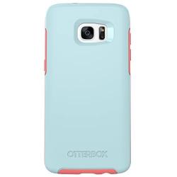 OtterBox SYMMETRY SERIES Case for Samsung Galaxy S7 Edge - Retail Packaging - BOARDWALK (BAHAMA BLUE/CANDY PINK)