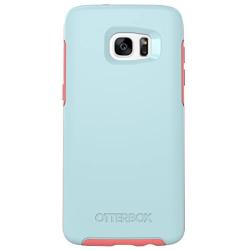 OtterBox SYMMETRY SERIES Case for Samsung Galaxy S7 Edge - Retail Packaging - BOARDWALK (BAHAMA BLUE/CANDY PINK)