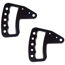 Rugged Ridge 13505.51 Black Aluminum Metal Front Grab Handle Kit, 2 Pack, for 07-18 Jeep Wrangler JK