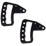 Rugged Ridge 13505.51 Black Aluminum Metal Front Grab Handle Kit, 2 Pack, for 07-18 Jeep Wrangler JK