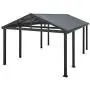 Sojag 20 x 12 Samara Carport with Aluminum Frame and 10 High Galvanized Steel Roof for Easy Drive Through Access, Gray Sojag 20 x 12 Samara Carport with Aluminum Frame and 10 High Galvanized Steel Roof for Easy Drive Through Access, Gray
