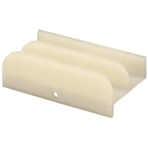 Line Products M 6219 Sliding Shower Door Bottom Guide For 7/16 in. Thick Doors, Plastic Construction, White Line Products M 6219 Sliding Shower Door Bottom Guide For 7/16 in. Thick Doors, Plastic Construction, White