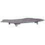 Creative Co-op Decorative Tin Metal Tray with Distressed Finish, 17.75'' L x 10.5'' W x 1.5'' H, Grey