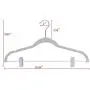 Quality Plastic 20-Pack Non Velvet Non-Flocked Thin Compact Coat Hangers with Metal Clips for Skirts Pants Blouses 360° Swivel Hook (Gray, 20) Quality Plastic 20-Pack Non Velvet Non-Flocked Thin Compact Coat Hangers with Metal Clips for Skirts Pants Blouses 360° Swivel Hook (Gray, 20)