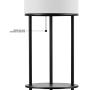 Globe Electric 67042 Reid Floor Lamp, 57.5'', Matte Black with White Globe Electric 67042 Reid Floor Lamp, 57.5'', Matte Black with White